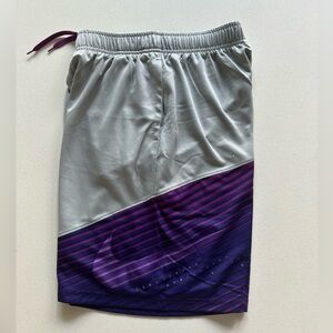 Nike Elite Dri-Fit purple and gray shorts in size YL